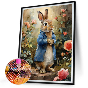 Rabbit-Full Round Diamond Painting-30x40cm