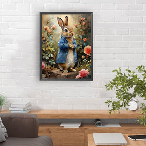 Rabbit-Full Round Diamond Painting-30x40cm