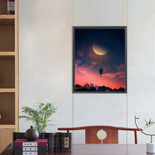 Load image into Gallery viewer, Moon-Full Round Diamond Painting-40x50cm
