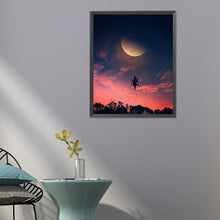 Load image into Gallery viewer, Moon-Full Round Diamond Painting-40x50cm
