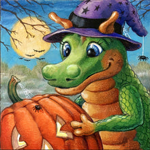 Load image into Gallery viewer, Little Dinosaur-Full Round Diamond Painting-40x40cm
