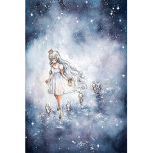 Load image into Gallery viewer, Girl-Full Round Diamond Painting-40x60cm-Large Size
