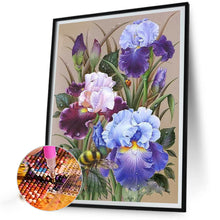Load image into Gallery viewer, Bees And Flowers-Full Round Diamond Painting-50x60cm-Large Size
