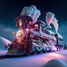 Load image into Gallery viewer, Train-Full Round Diamond Painting-30x30cm
