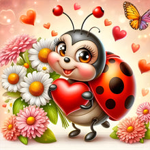 Load image into Gallery viewer, Ladybug-Full Round Diamond Painting-40x40cm
