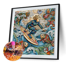 Load image into Gallery viewer, Color Surfer-Full Round Diamond Painting-50x50cm
