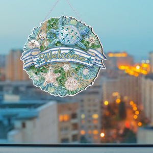 Summer Vibe-Acrylic Single Side Diamond Pendant