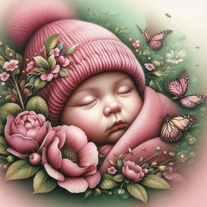 Girl-Full Round Diamond Painting-30x30cm