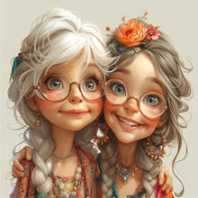 Load image into Gallery viewer, Girl-Full Round Diamond Painting-30x30cm
