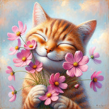 Load image into Gallery viewer, Butterfly Flower-Full Round Diamond Painting-30x30cm
