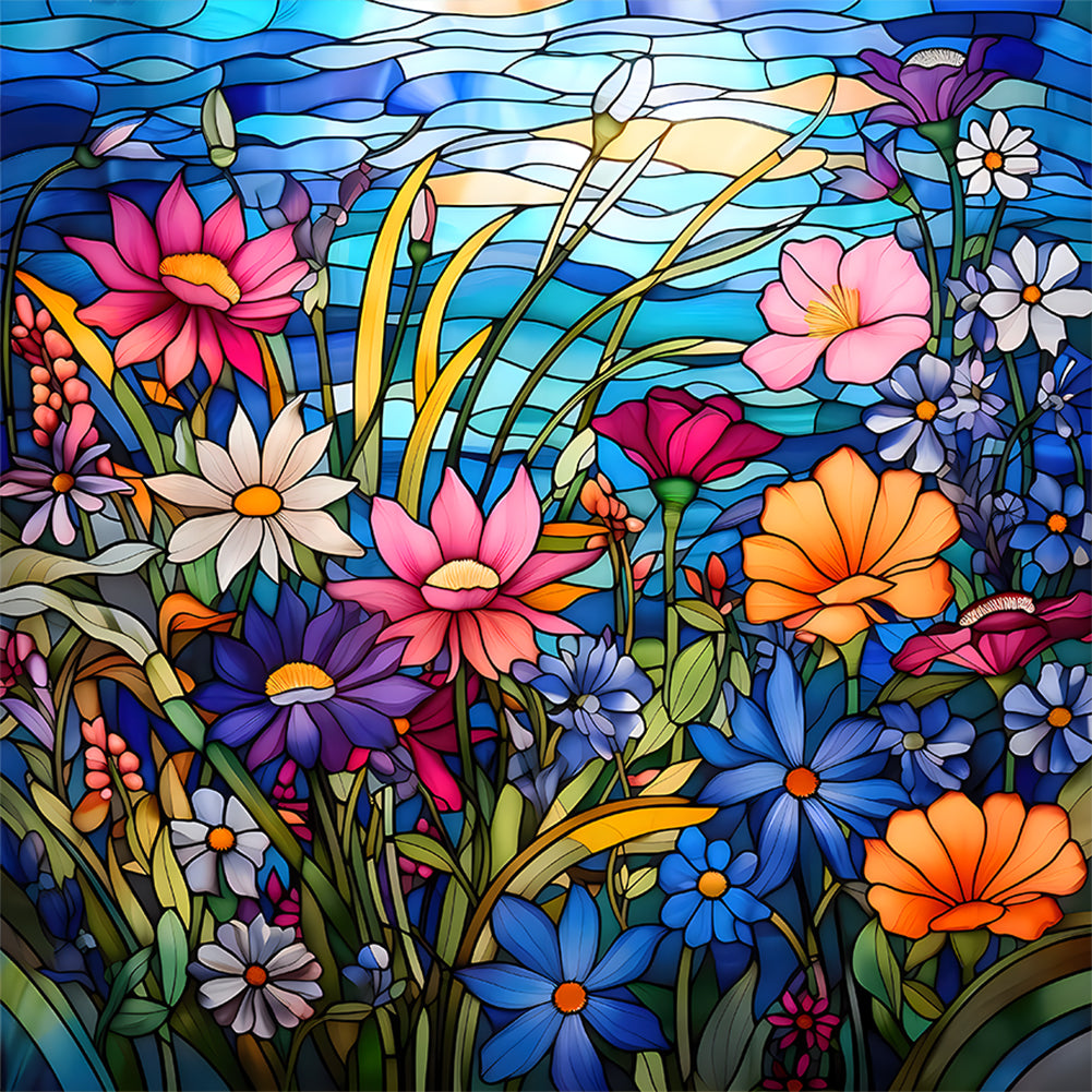 Sunflower-Full Round Diamond Painting-30x30cm