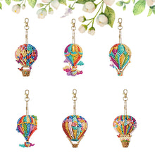 Load image into Gallery viewer, 6Pcs/Set Hot Air Balloon-Double Side Drill-Diamond Keychain
