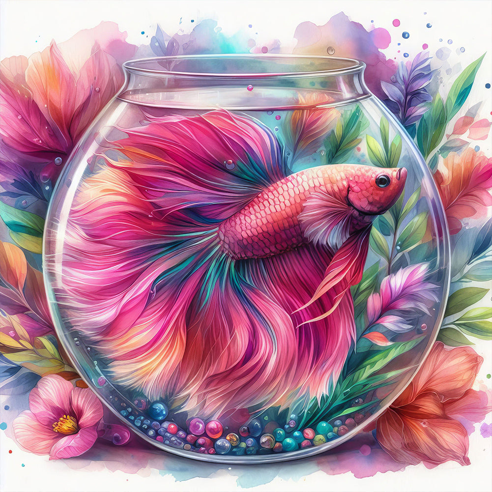 Goldfish-Full Round Diamond Painting-40x40cm