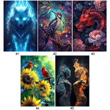 Load image into Gallery viewer, Animal-Full Round Diamond Painting-40x60cm-Large Size
