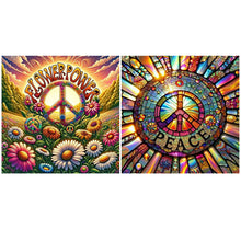 Load image into Gallery viewer, Flowers And Love-Full Round Diamond Painting-30x30cm
