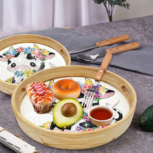 Load image into Gallery viewer, Animal-Round Diamond WoodenDinning Table Tray

