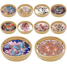 Load image into Gallery viewer, Animal-Round Diamond WoodenDinning Table Tray
