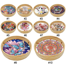 Load image into Gallery viewer, Animal-Round Diamond WoodenDinning Table Tray
