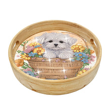 Load image into Gallery viewer, Animal-Round Diamond WoodenDinning Table Tray
