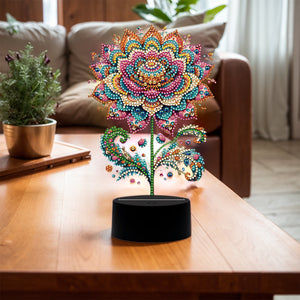Flower Animal-Night Light 5D DIY Diamond Painting Lamp
