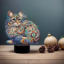 Load image into Gallery viewer, Flower Animal-Night Light 5D DIY Diamond Painting Lamp

