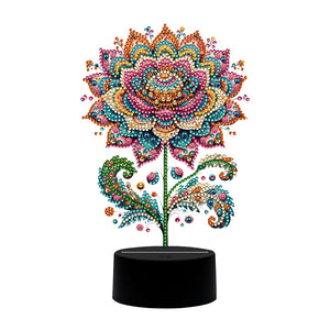 Flower Animal-Night Light 5D DIY Diamond Painting Lamp