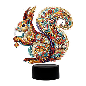 Flower Animal-Night Light 5D DIY Diamond Painting Lamp