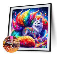 Load image into Gallery viewer, Colorful Nine-Tailed Fox-Full Round Diamond Painting-40x40cm
