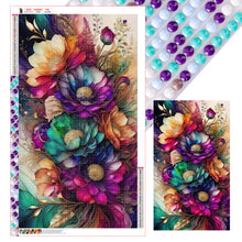 Load image into Gallery viewer, Flowers-Full Round Diamond Painting-50x85cm

