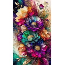 Load image into Gallery viewer, Flowers-Full Round Diamond Painting-50x85cm
