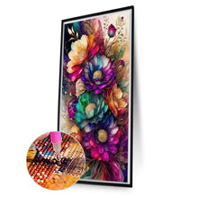 Load image into Gallery viewer, Flowers-Full Round Diamond Painting-50x85cm
