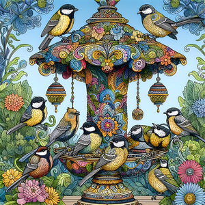 Color House-Full Round Diamond Painting-40x40cm