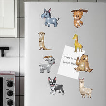 Load image into Gallery viewer, 8Pcs/Set Animal-Diamond Painting Magnet Refrigerator
