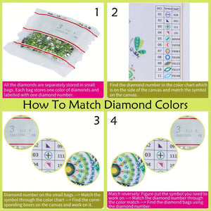 8Pcs/Set Animal-Diamond Painting Magnet Refrigerator