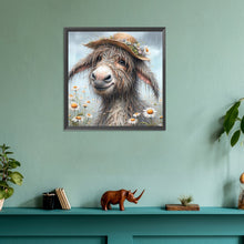 Load image into Gallery viewer, Donkey-Full Round Diamond Painting-30x30cm
