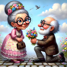 Load image into Gallery viewer, Funny Grandma-Full Round Diamond Painting-30x30cm
