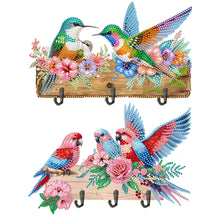 Load image into Gallery viewer, Flower Bird-Diamond Art Craft Wall Hooks
