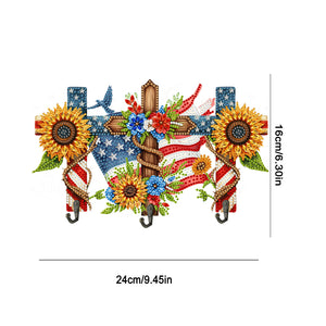 Independence Day-Diamond Art Craft Wall Hooks