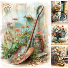 Load image into Gallery viewer, Retro Oil Painting Float-Full Round Diamond Painting-30x40cm
