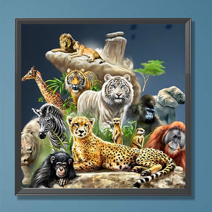 Animal-Full Round Diamond Painting-30x30cm