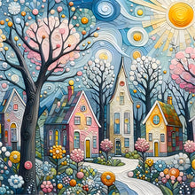 Load image into Gallery viewer, Color House-Full Round Diamond Painting-40x40cm
