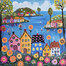 Load image into Gallery viewer, Color House-Full Round Diamond Painting-40x40cm
