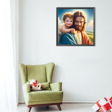 Load image into Gallery viewer, Jesus Girl-Full Round Diamond Painting-40x40cm
