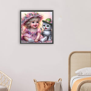Funny Granny-Full Round Diamond Painting-30x30cm