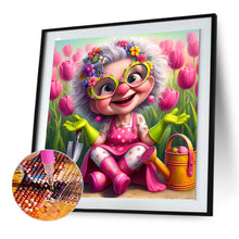 Load image into Gallery viewer, Funny Granny-Full Round Diamond Painting-30x30cm
