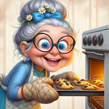 Load image into Gallery viewer, Funny Granny-Full Round Diamond Painting-30x30cm

