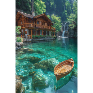 Landscape-Full Round Diamond Painting-40x60cm-Large Size