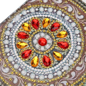 Flower-DIY Diamond Passport Case