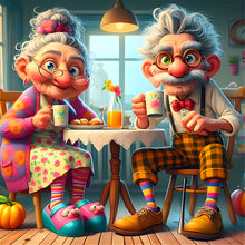 Load image into Gallery viewer, Funny Grandma-Full Round Diamond Painting-40x40cm

