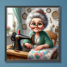Load image into Gallery viewer, Funny Granny-Full Round Diamond Painting-30x30cm
